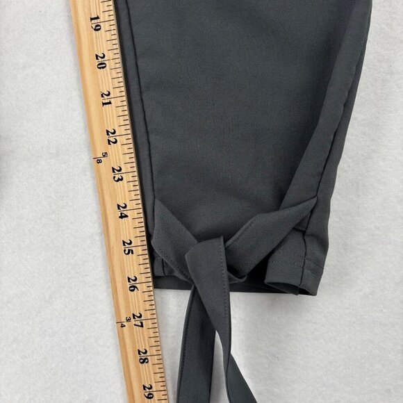 Liumilac Ankle Tie Jogger Dress Pants Womens Size XL Gray High Waist Belted - Picture 12 of 15